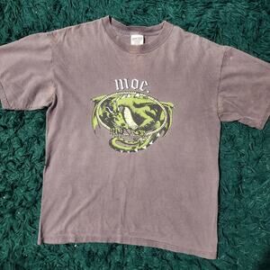 Vintage moe. 2005 Tour Dragon Graphic Comfort Colors Band Tee Size M